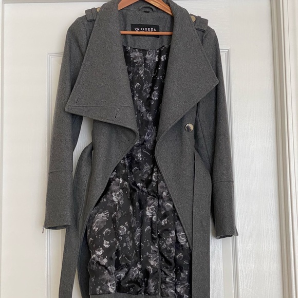 GUESS - gray peacoat - Picture 2 of 5